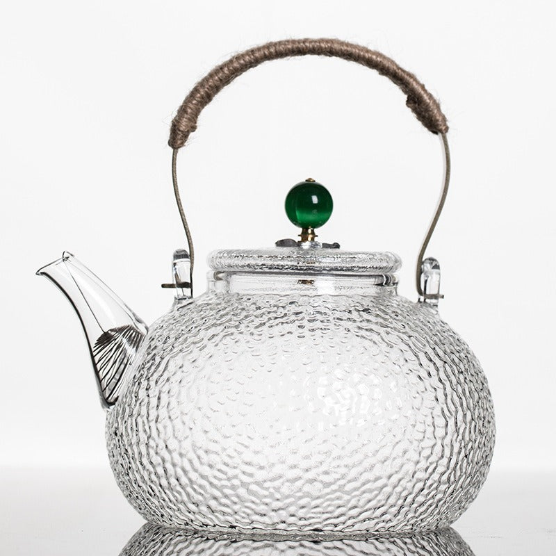 Hammered Glass Teapot