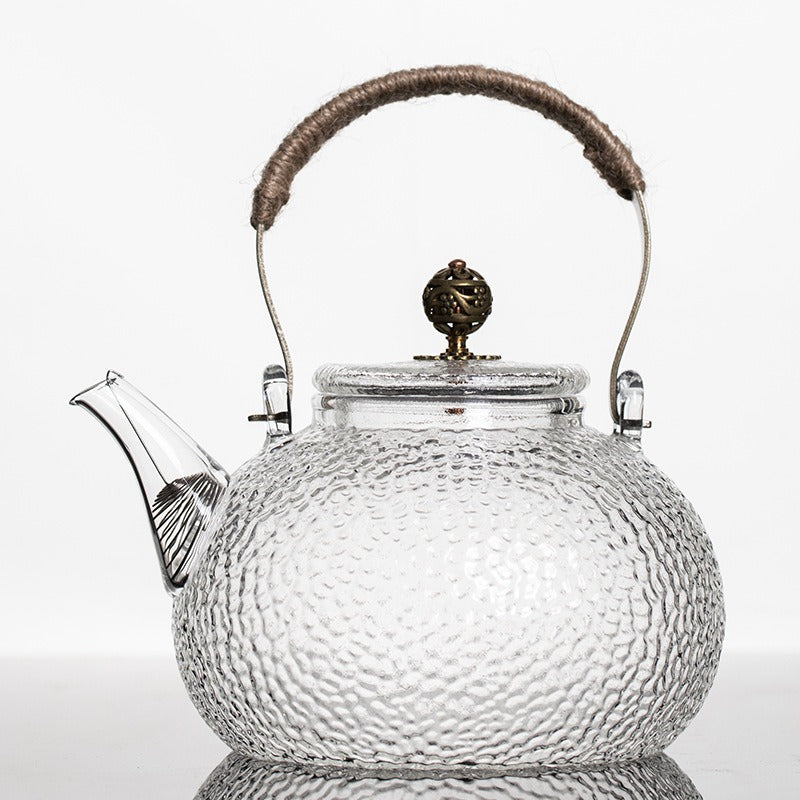 Hammered Glass Teapot