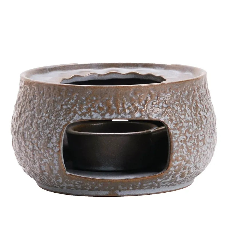 Rustic Ceramic Tea Warmer Candle Holder
